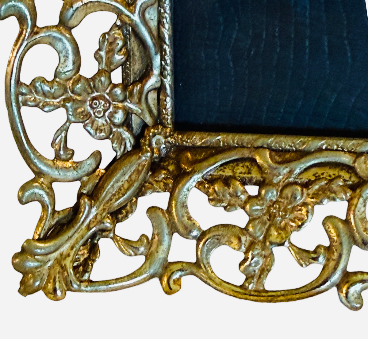 Gold Filigree Vintage 8x10 Picture Frame – Hollywood Regency Ornate Easel Back
