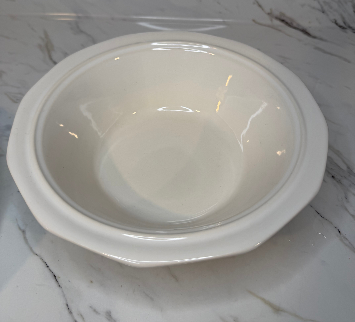 Vintage Set of 2 Pfaltzgraff Heritage White Round Vegetable Serving Bowls | Stoneware