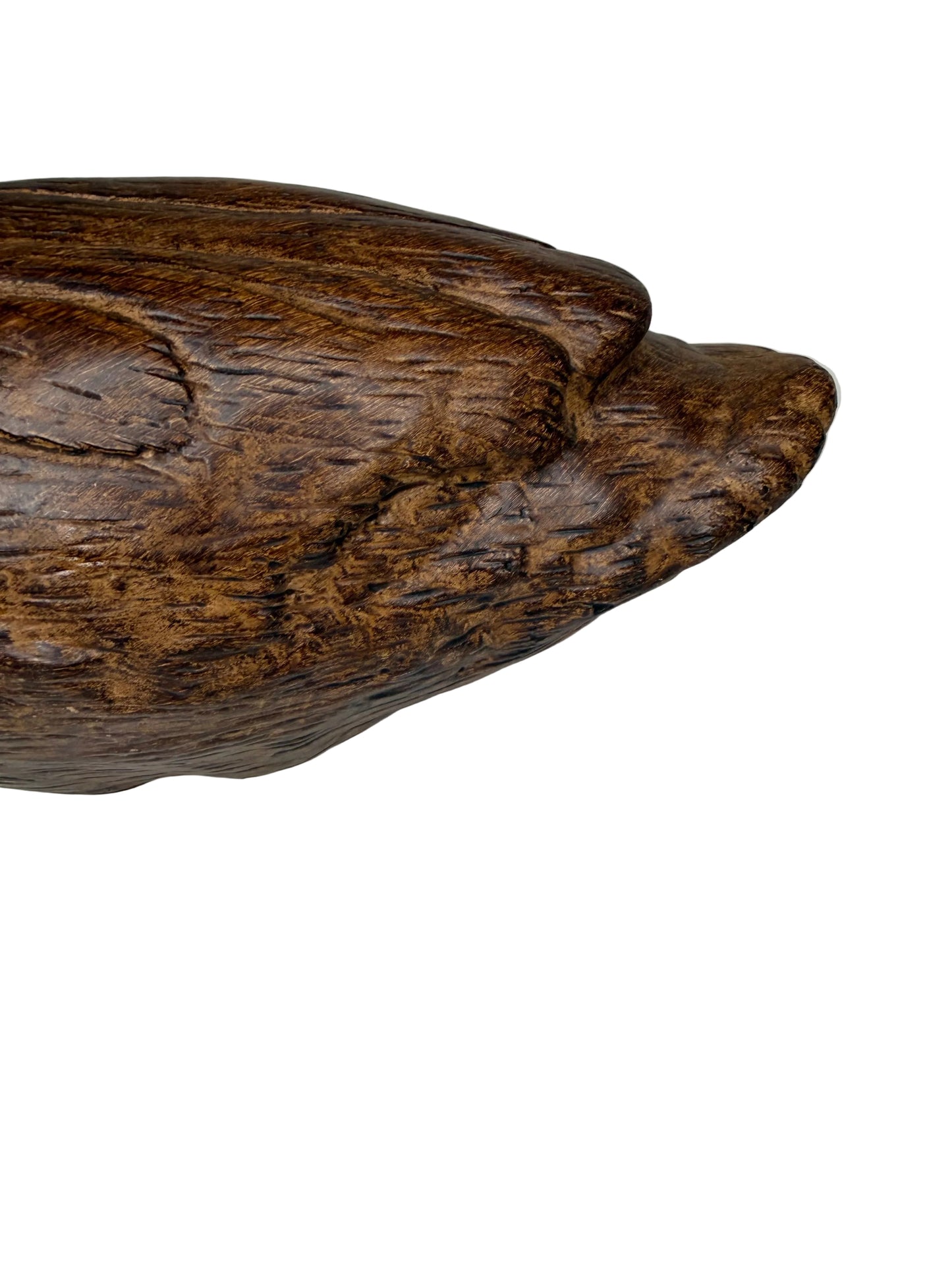 Vintage Style Duck Figurine – Wood-Look Rustic Accent