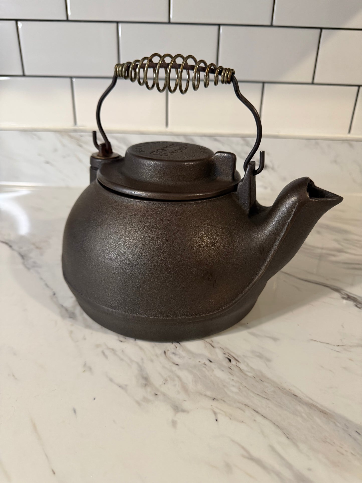 Vintage Wagner Ware Cast Iron Humidifier Tea Kettle – Restored