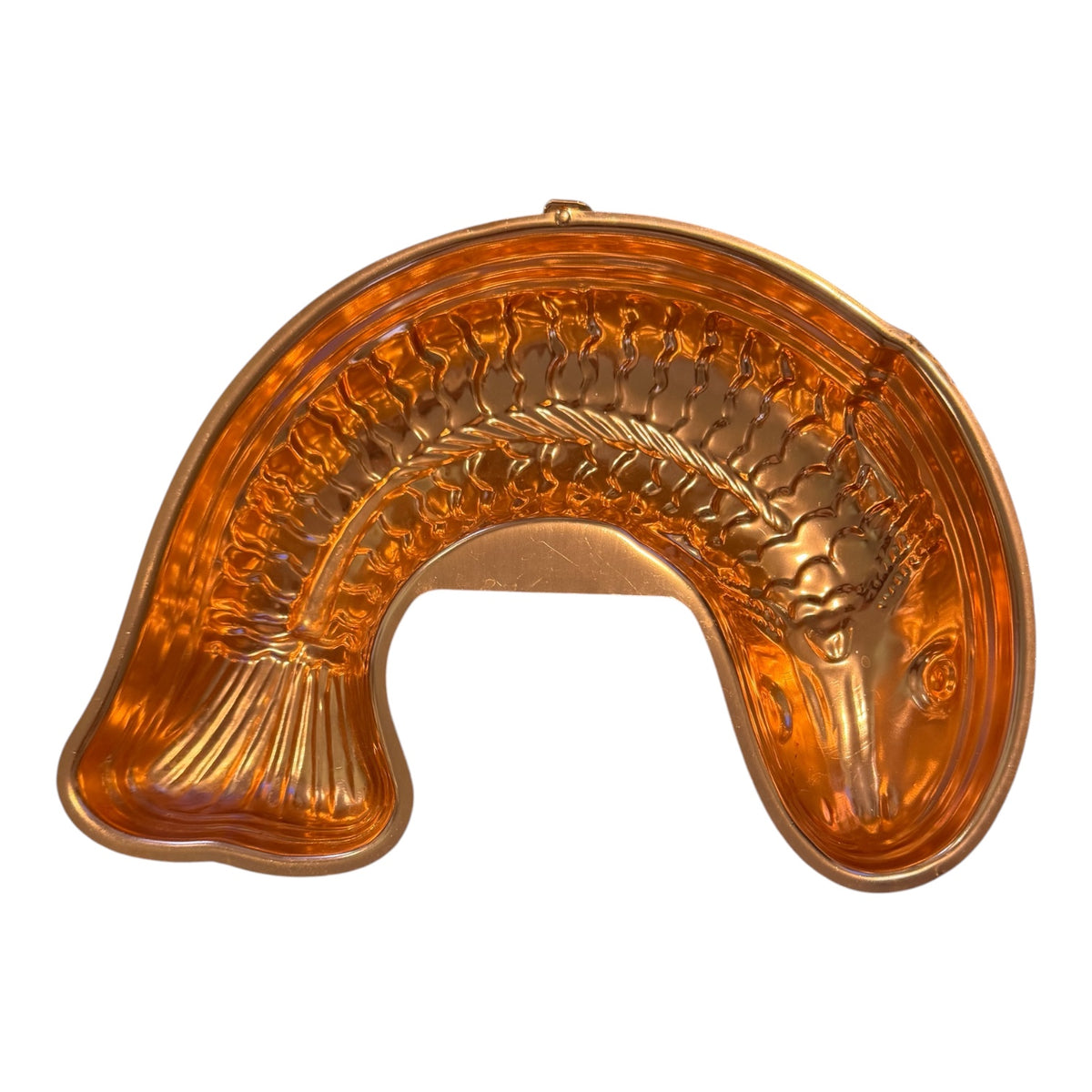 Copper-Tone Vintage Fish Mold | 5.5 Cup