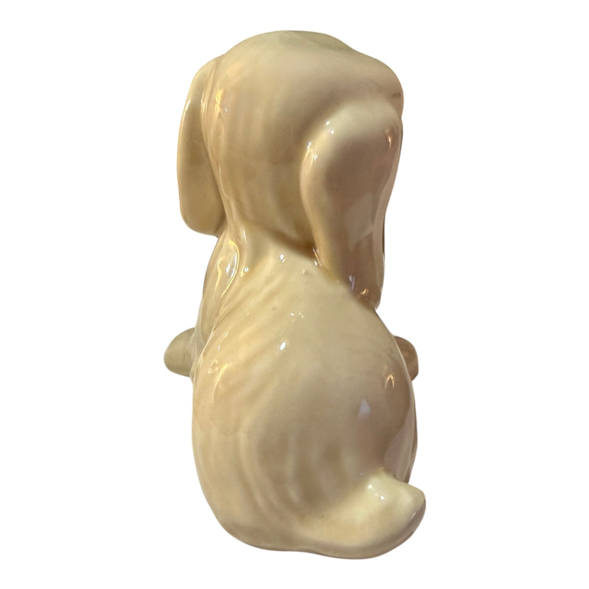 Cream Vintage Ceramic Spaniel Puppy Figurines – Set of 2