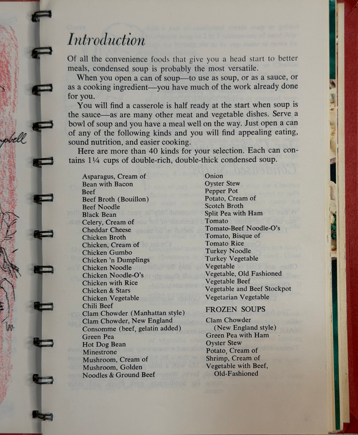 Campbell’s Cooking with Soup Cookbook – 1969 Revised Edition Spiral Bound