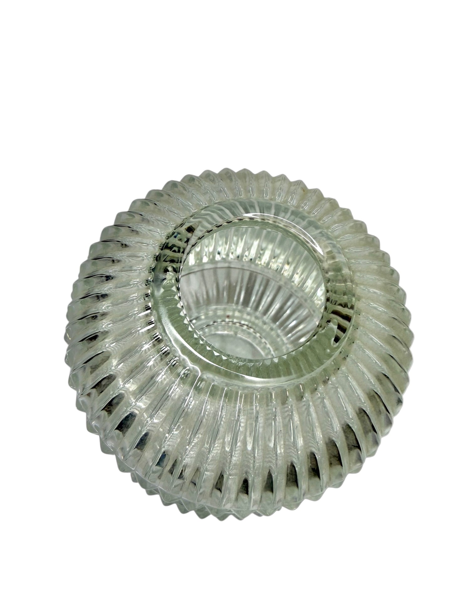 AVAILABLE - Vintage Homco Clear Ribbed Glass Fairy Lamp “Princess Lite” – Indiana Glass