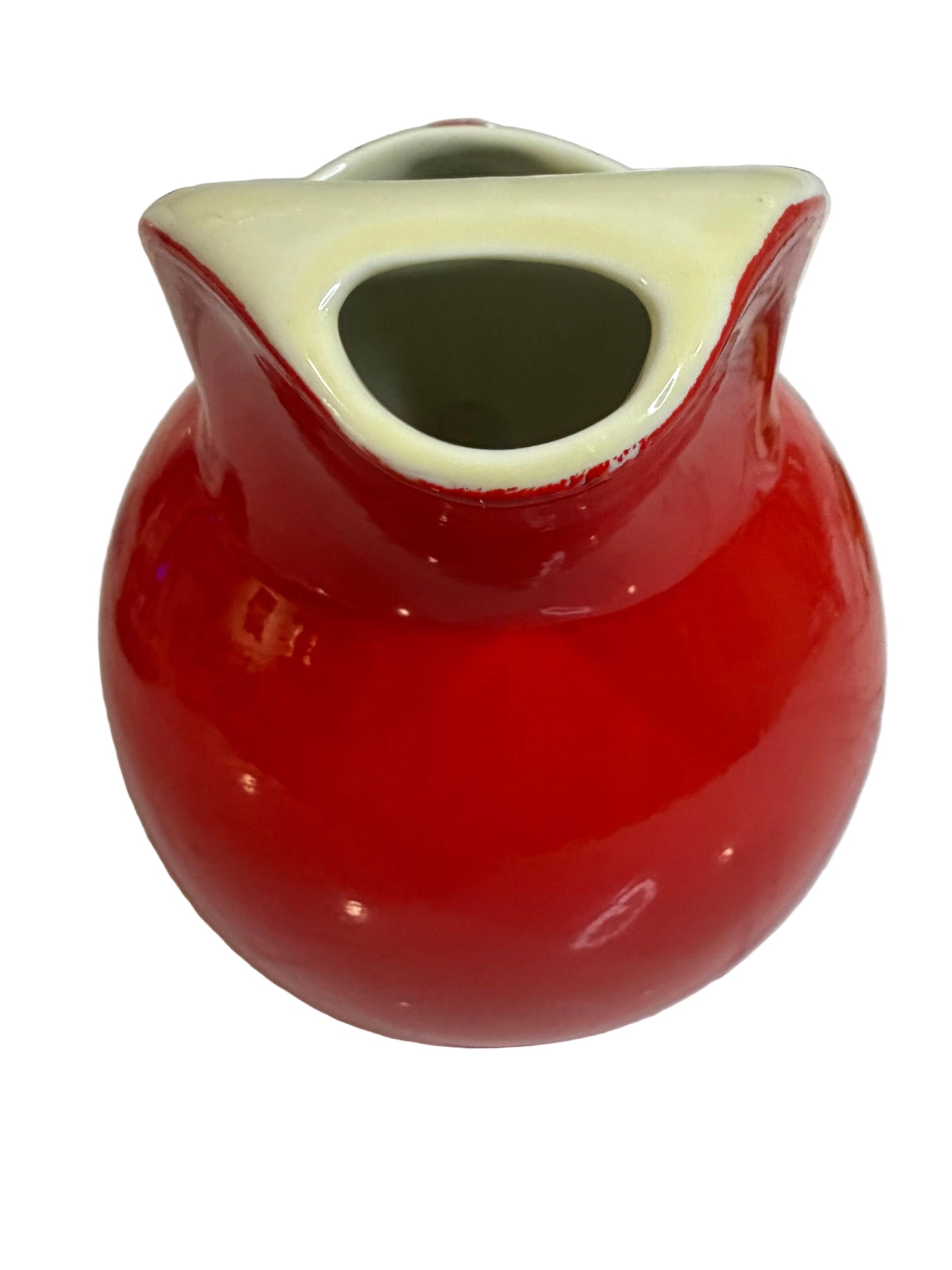 Vintage Hall’s Superior Quality Kitchenware Red Ball Jug Pitcher - 1950’s