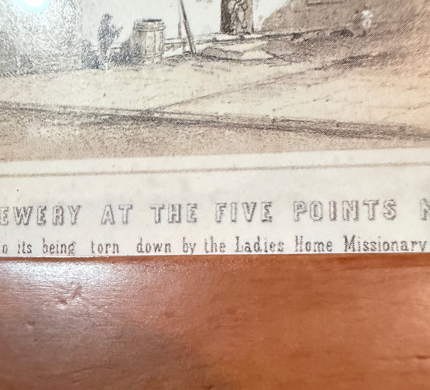 The Old Brewery at Five Points NYC Historical Print | 1852 Tenement Scene | Flea and Frame Curated Framed Artwork