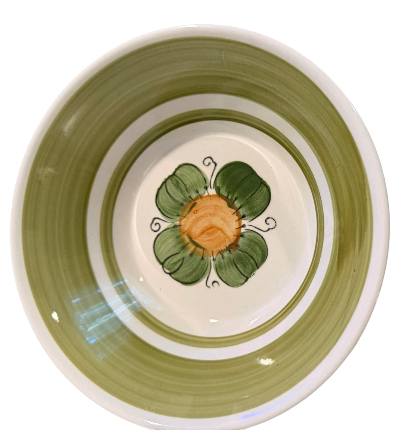 Set of 4 Vintage Rossini Genuine Ironstone Soup Bowls – Hand-Painted Floral Japan (1970s)
