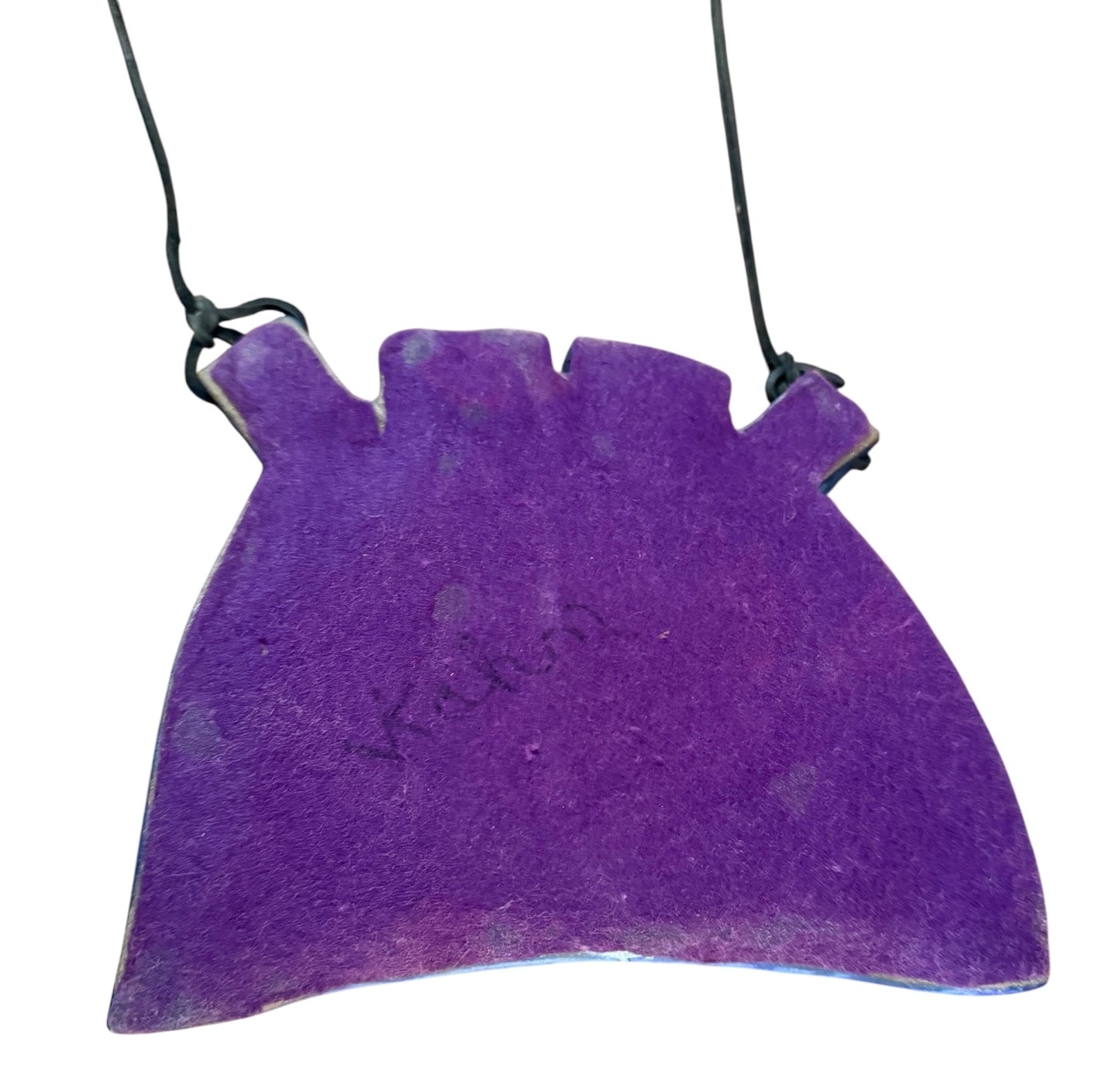 Signed Kahn Studio Pottery Hanging Wall Pocket Vase | Vintage Handcrafted Art Pottery