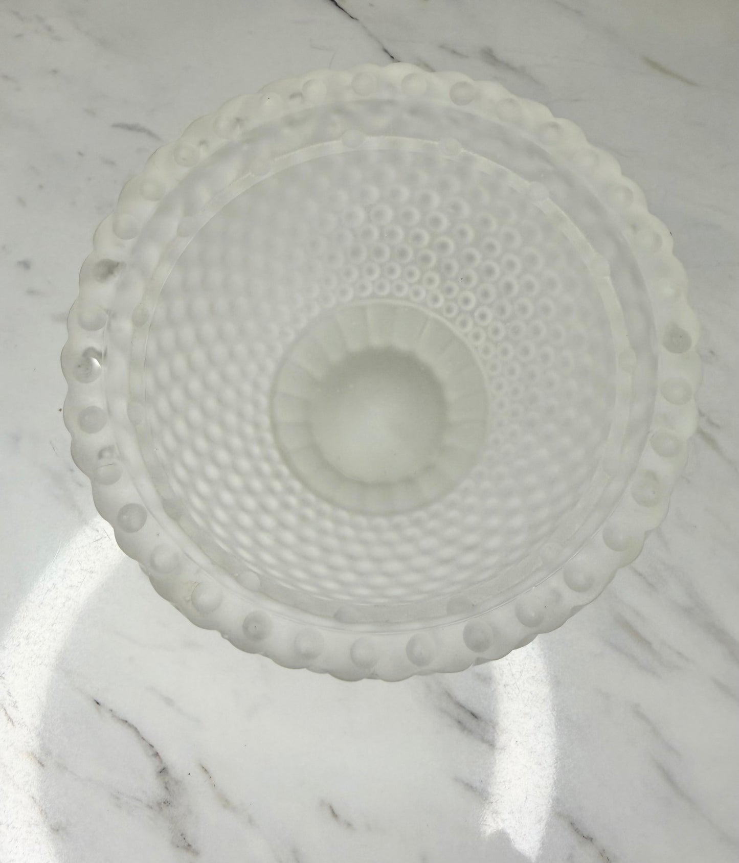 Vintage Frosted Satin Glass Fairy Lamp with Pink Roses