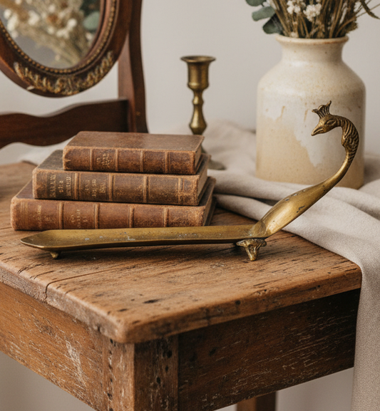 Brass Peacock Vintage Incense Holder | Agarbatti Stand | Indian Puja Decor