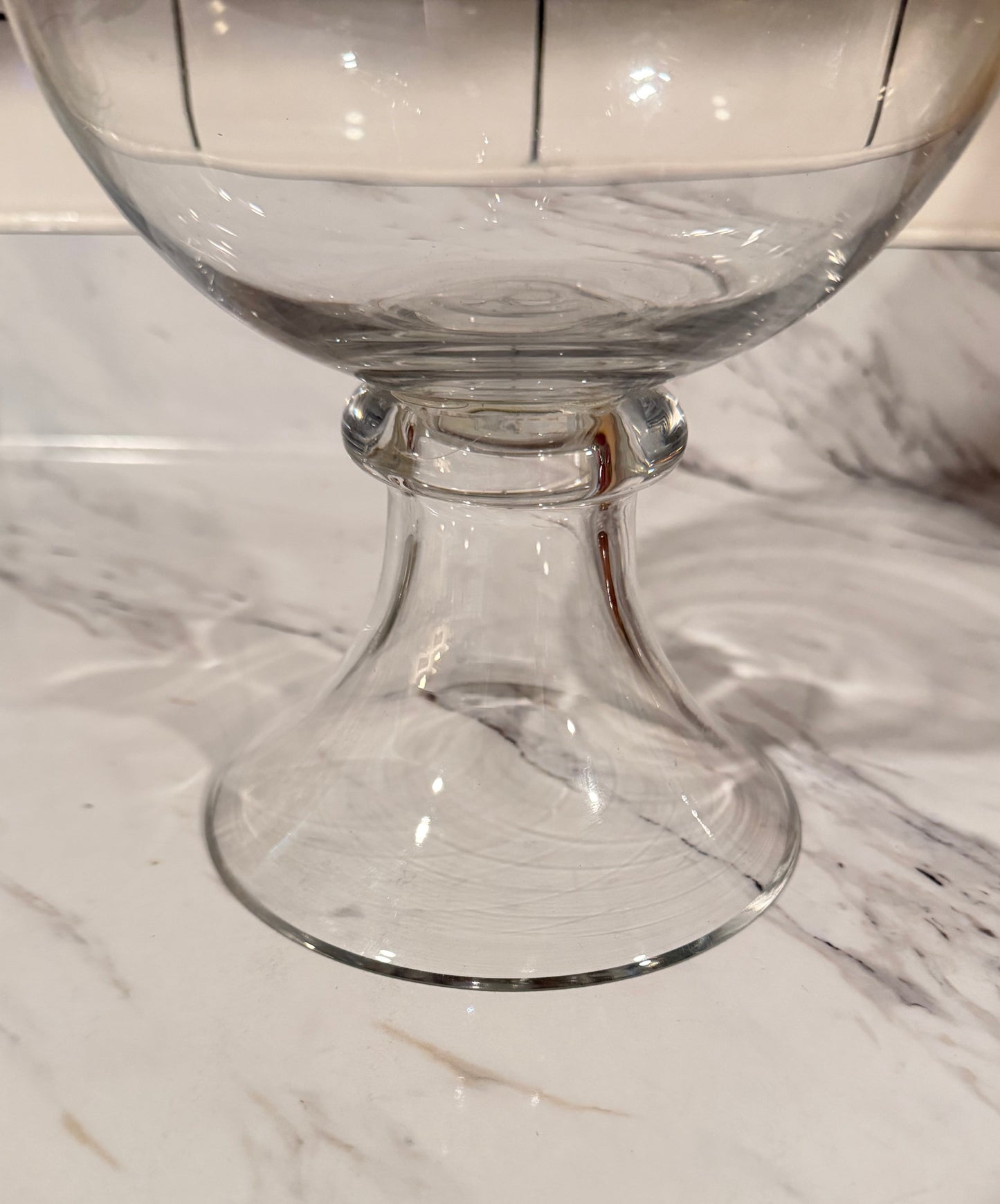 Extra Large Clear Glass Apothecary Jar With Lid — 13” x 7”