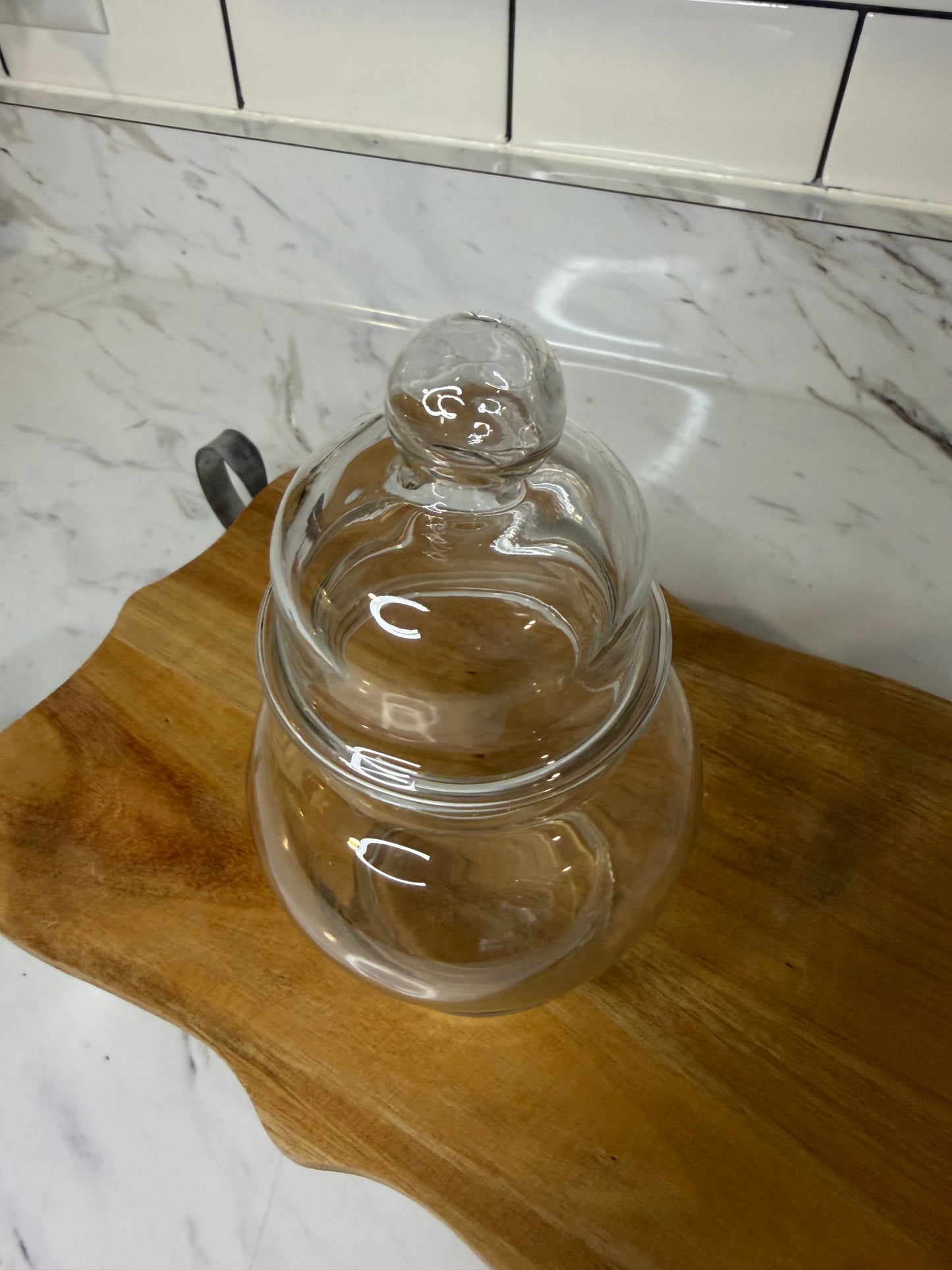 Vintage Princess House Heritage Clear Glass Apothecary Jar - Candy Dish – 7” Tall