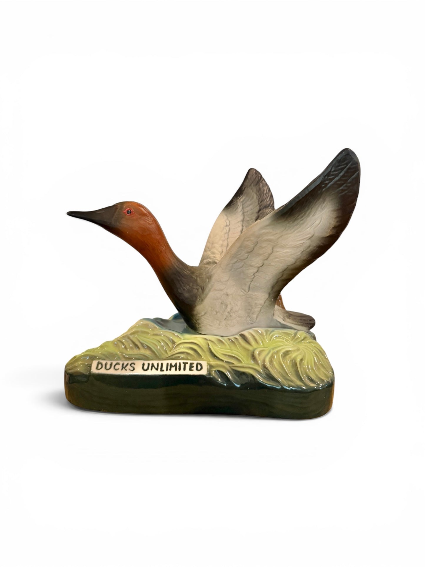 1979 Jim Beam Ducks Unlimited “Canvasback Drake” Ceramic Decanter | Vintage Wildlife Collectible