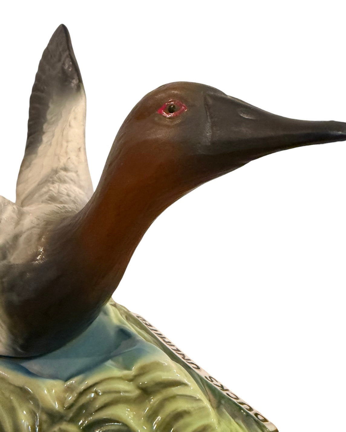 1979 Jim Beam Ducks Unlimited “Canvasback Drake” Ceramic Decanter | Vintage Wildlife Collectible