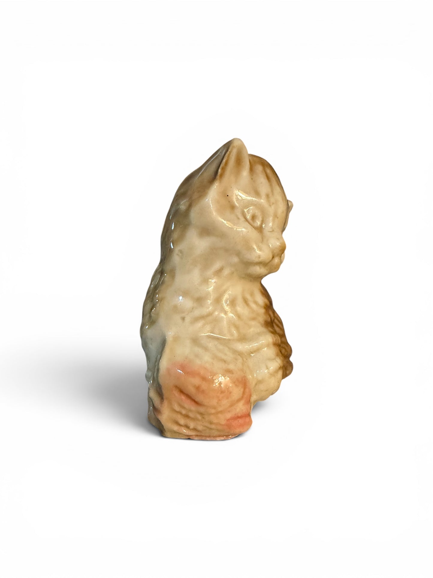 Wade Whimsies Vintage “Kitten with Ball of Yarn” Miniature Porcelain Figurine | Red Rose Tea Collectible | Made in England