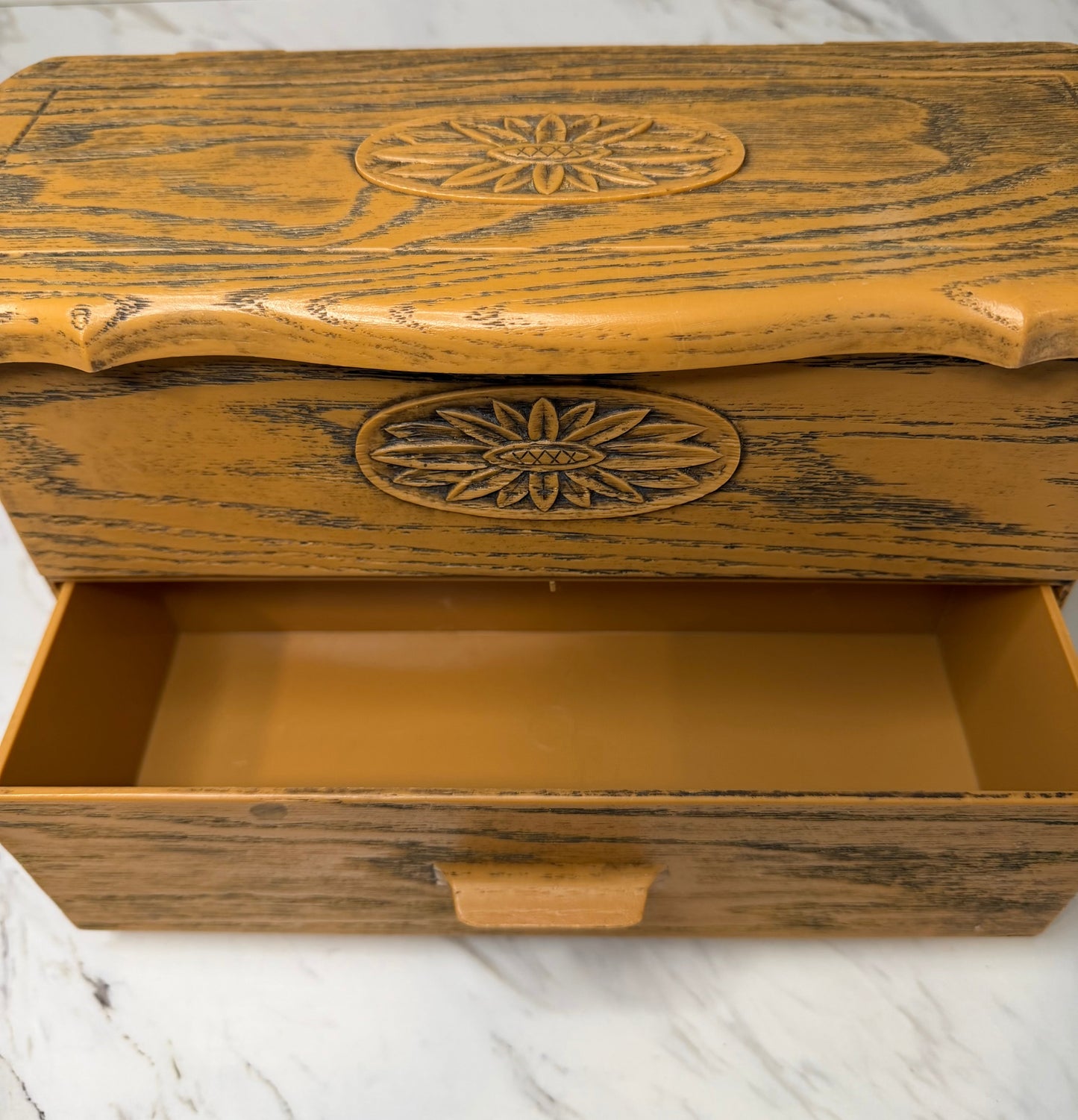Vintage Lerner Faux Wood Storage Organizer – 1960s Miniature Dresser