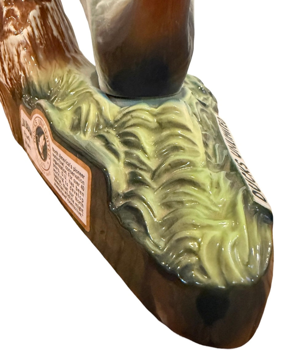 1979 Jim Beam Ducks Unlimited “Canvasback Drake” Ceramic Decanter | Vintage Wildlife Collectible
