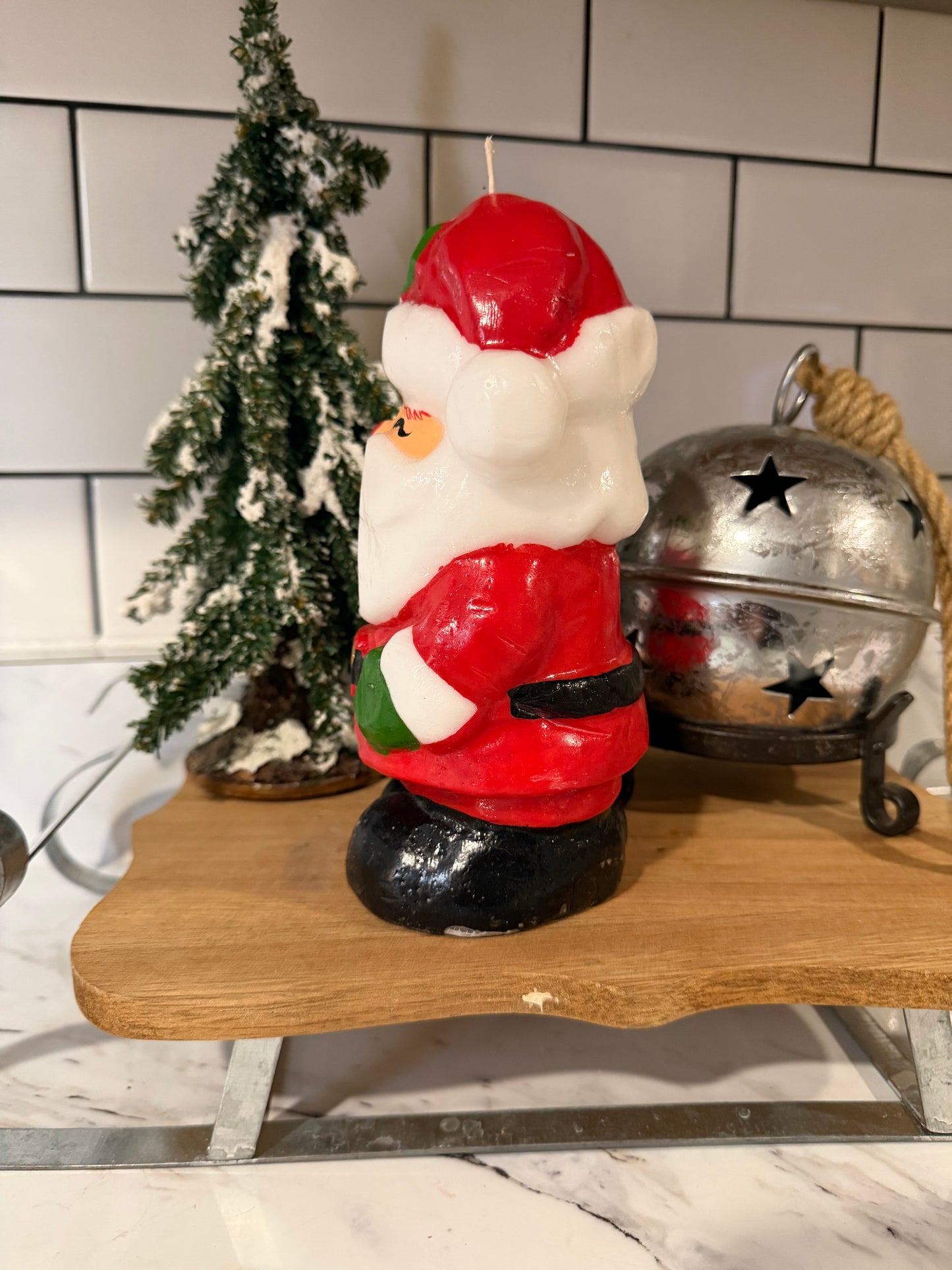 Vintage Santa Candle – 7½” Tall Holiday Collectible