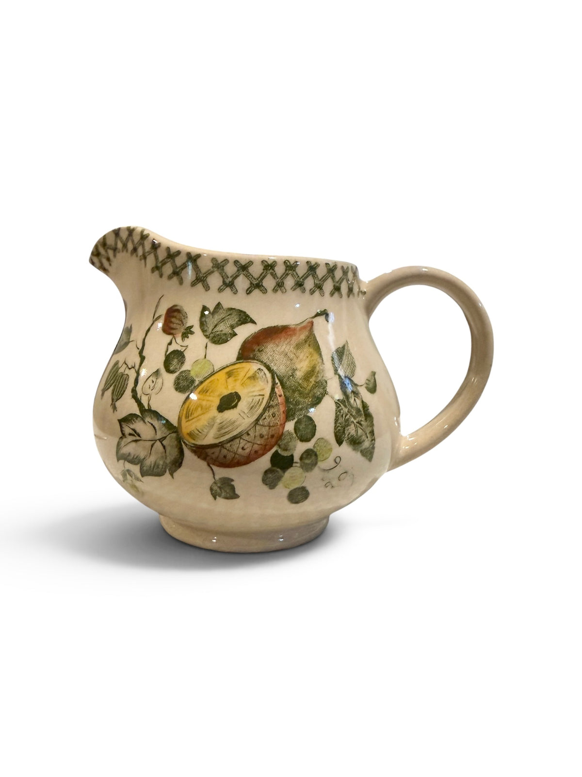 Cottagecore Johnson Brothers Arbor Vintage Creamer – Old Granite Ironstone, Made in England