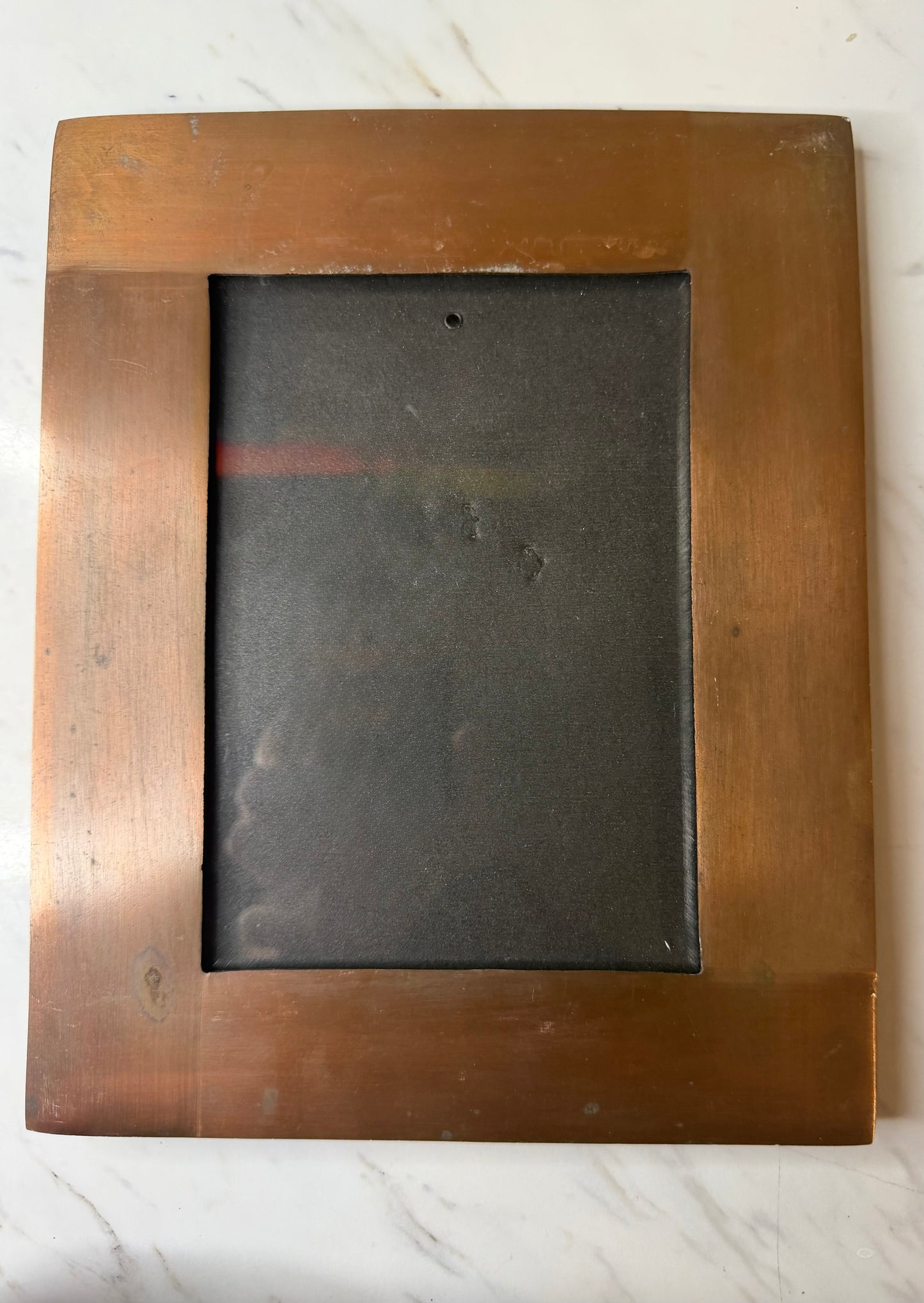 Solid Copper 5×7 Picture Frame — Heavy, Non-Magnetic, Custom-Fit Glass