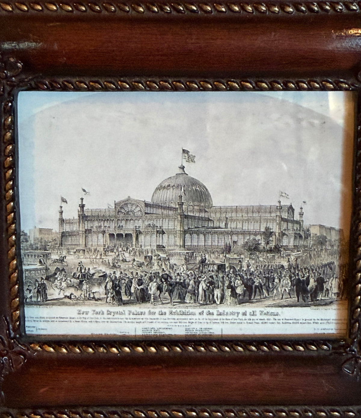 Flea & Frame Creation – New York Crystal Palace Framed Book Art - 4”