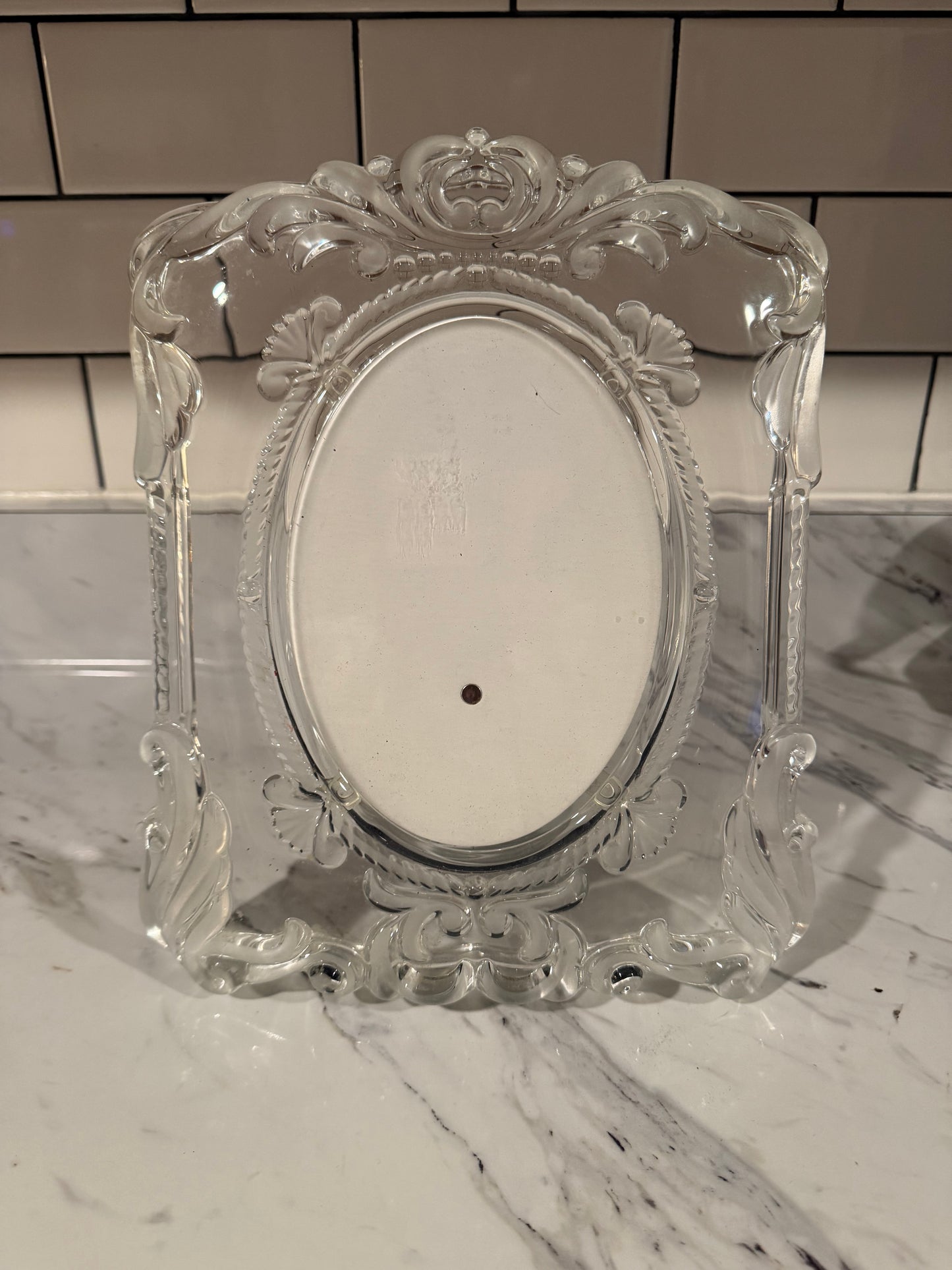 MIKASA Frosted & Clear Crystal Picture Frame