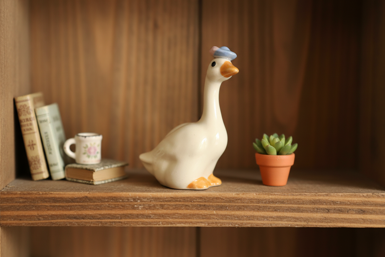 Miniature Vintage Hagen-Renaker Mother Goose Figurine – 1.5” Tall