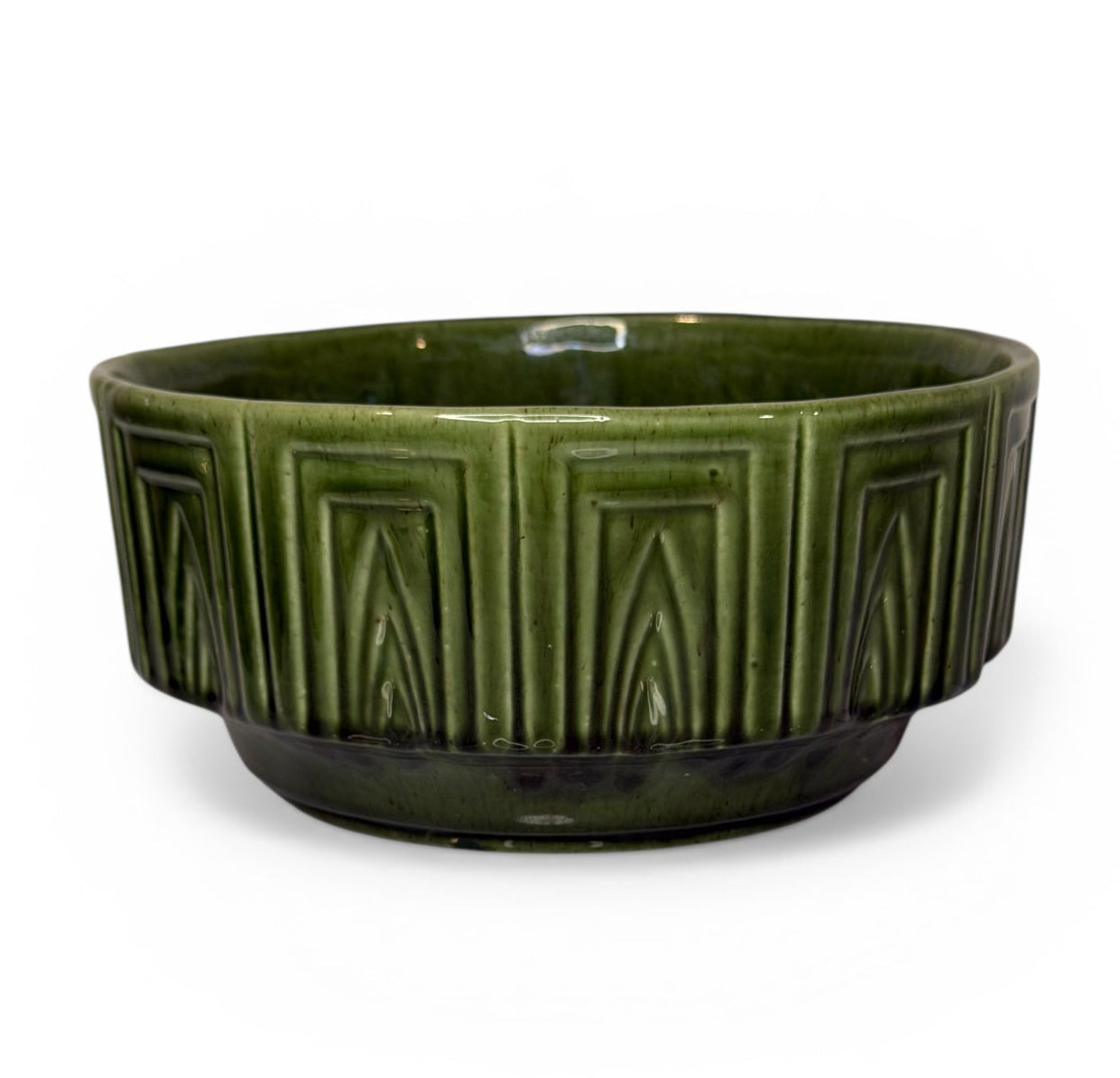 Haeger Vintage Pottery #157 Planter Bowl – Mid-Century Green Art Pottery