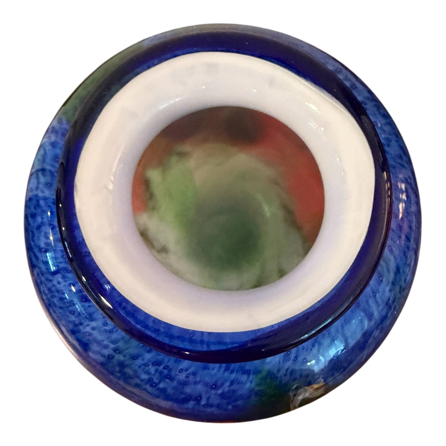 Murano-Style Vintage Millefiori Art Glass Vase – Hand-Blown Murrine Mosaic Cased Glass