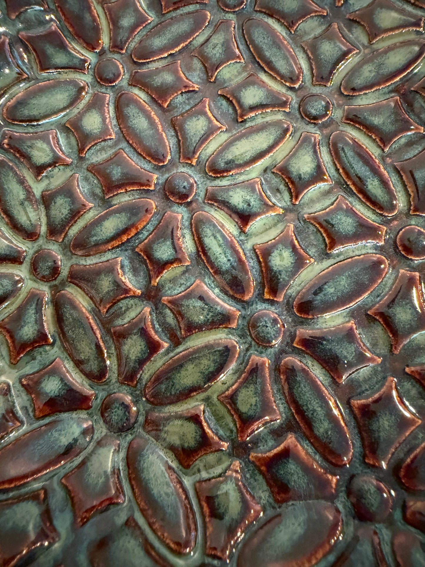 LTR Studio Pottery Textured Platter | Handmade Ceramic Serving Tray | Larry & Tracey Rogers