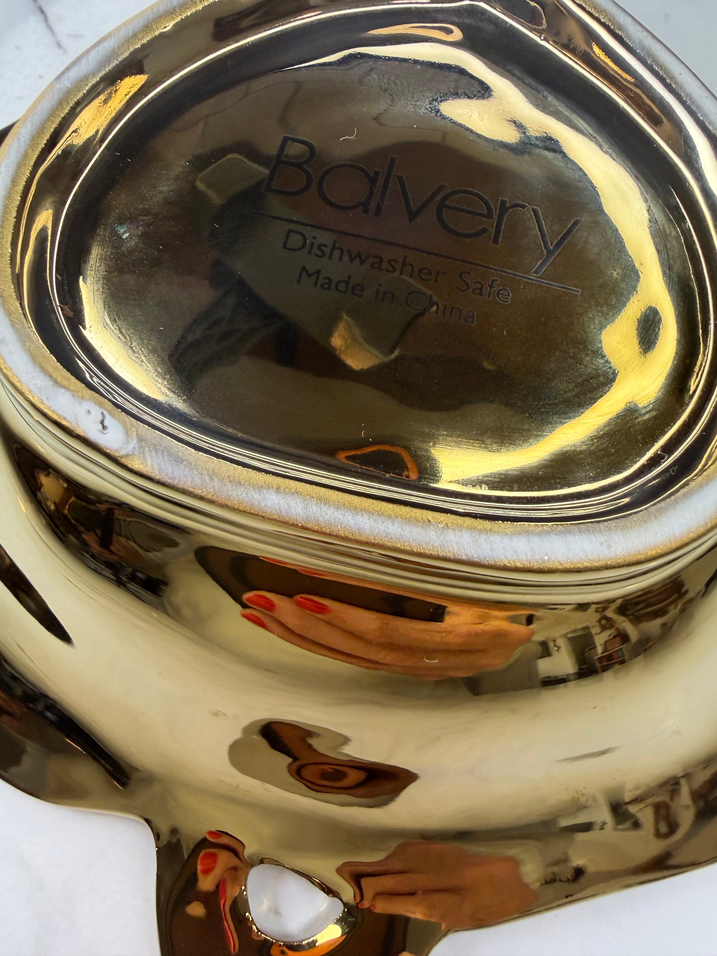 Balvery Gold Leaf Dish – Vintage Glam Trinket Tray