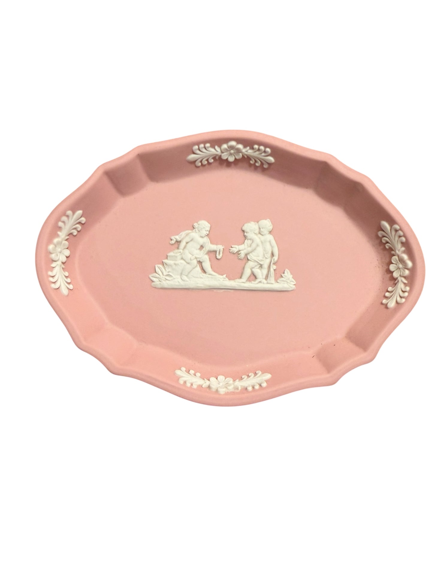 Wedgwood Pink Jasperware Oval Trinket Dish – Dancing Cherubs