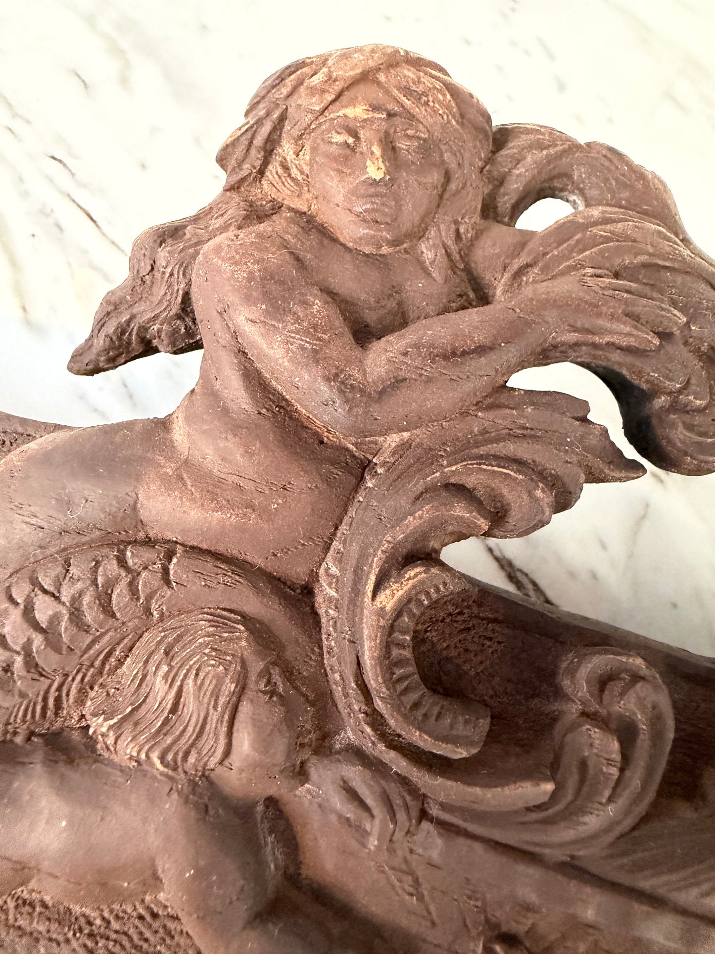 Vintage Gargoyles Studio Ornate Wall Mirror – Mermaids & Cherubs - Antique Reproduction