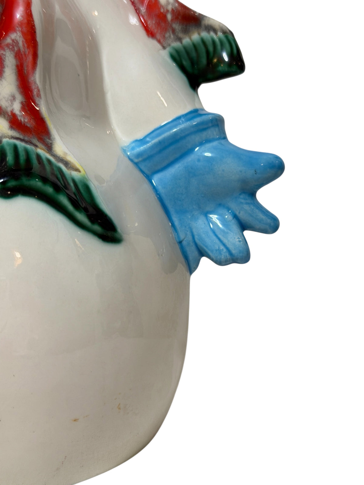 1971 Byron Mold Hand-Painted Ceramic Snowman Figurine – 11”