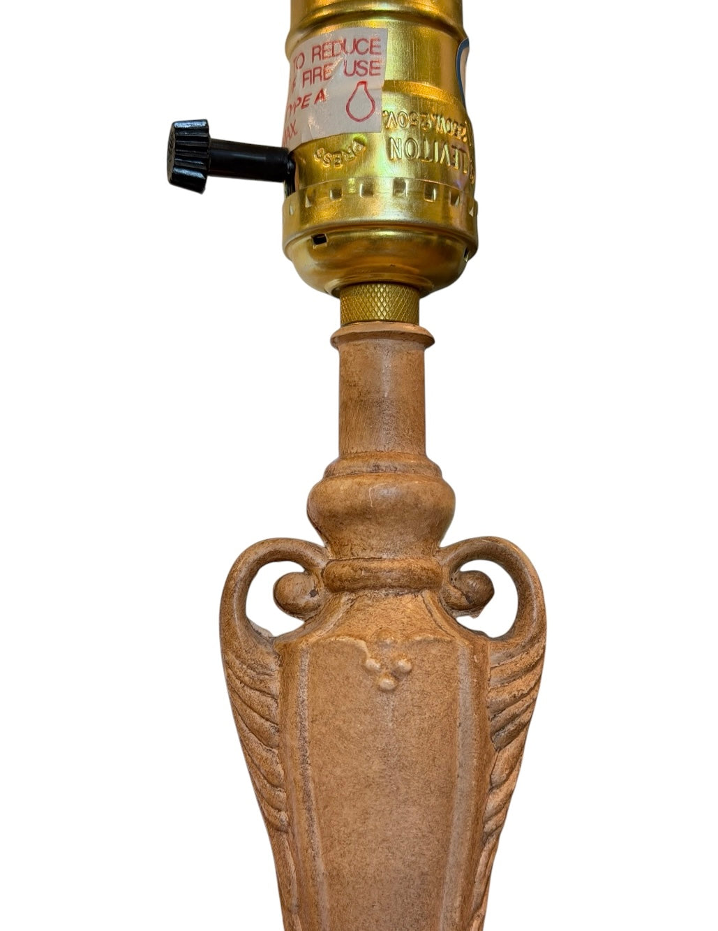 Pair of Vintage Spelter Art Nouveau Vanity Lamps - No Shade | Circa 1925–1940 | Rewired | 10” Tall
