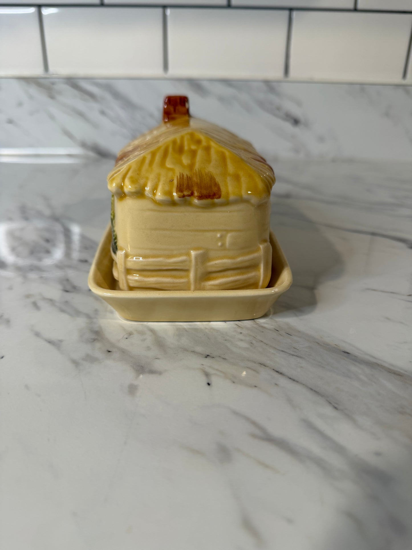 Vintage Marks & Rosenfeld Cottageware Covered Butter Dish – Made in Japan