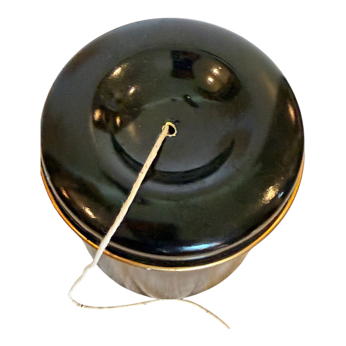 Lady Clare Windsor Castle String Dispenser – Vintage English Lacquered Tin Twine Holder - 1960s–1970s