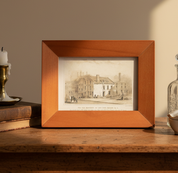 The Old Brewery at Five Points NYC Historical Print | 1852 Tenement Scene | Flea and Frame Curated Framed Artwork