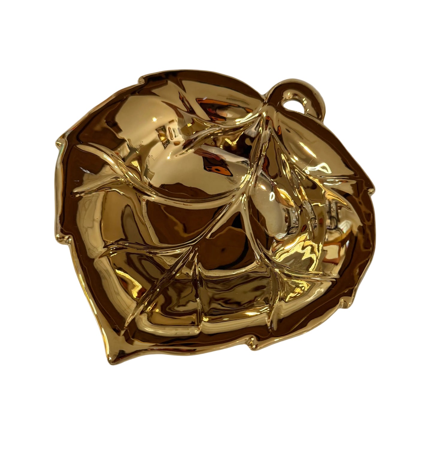 Balvery Gold Leaf Dish – Vintage Glam Trinket Tray