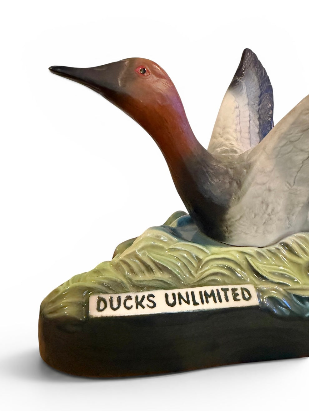 1979 Jim Beam Ducks Unlimited “Canvasback Drake” Ceramic Decanter | Vintage Wildlife Collectible