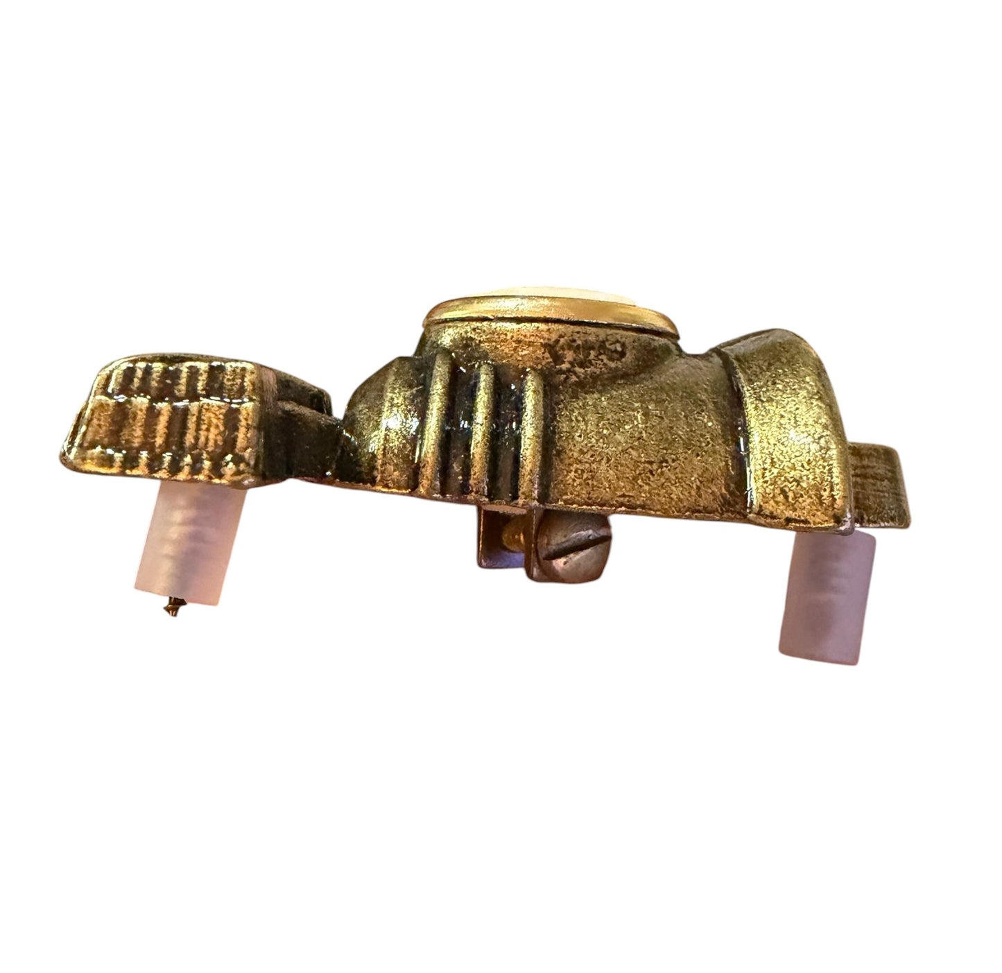 GE Vintage Liberty Bell Doorbell Push Button – NOS Mid Century Brass Doorbell Button | RARE