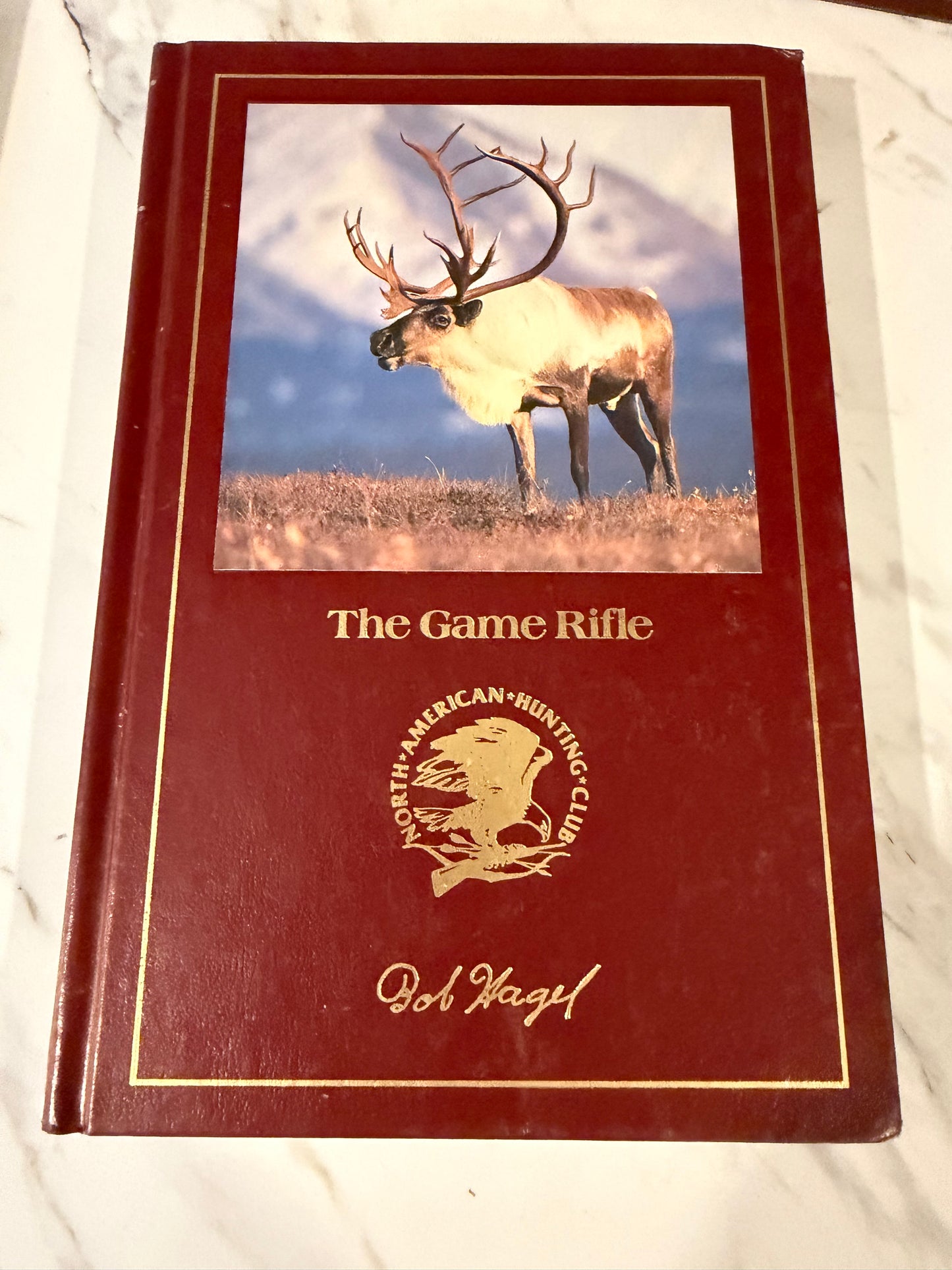 Vintage North American Hunting Club Book Collection — Leather-Bound Hardcovers