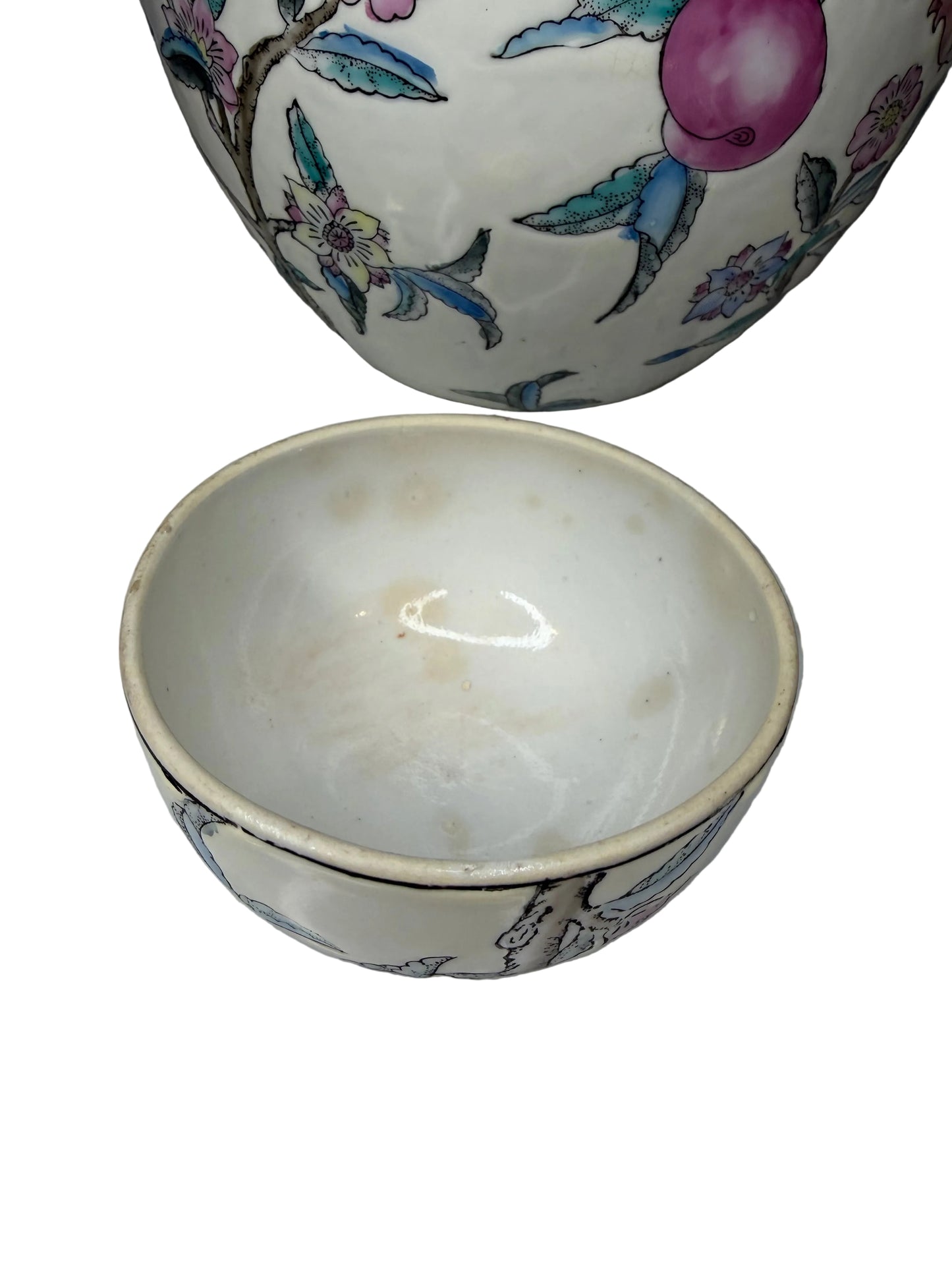 Vintage WBI Chinese Export Lidded Ginger Jar – Famille Rose Style