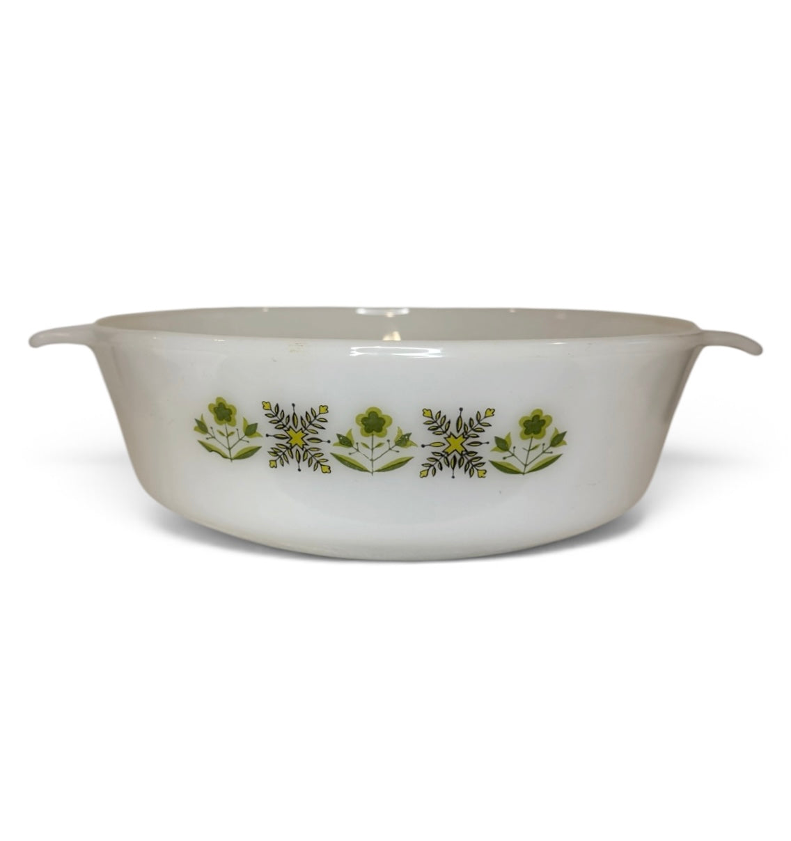 Fire-King Meadow Green Milk Glass Baking Dish — 1½ Quart Vintage Anchor Hocking #437