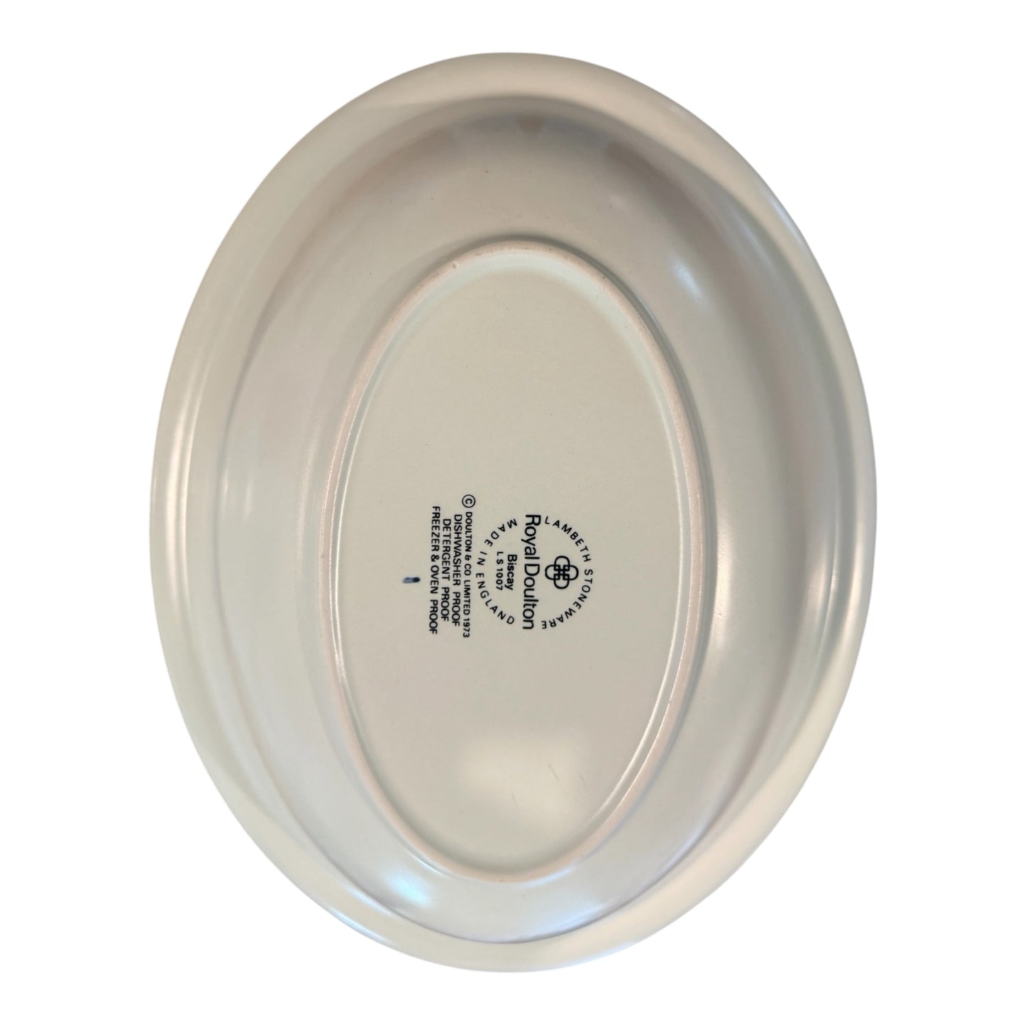 Royal Doulton Set of 2 Vintage Lambethware “Biscay” Stoneware Oval Serving Bowls  – Made in England - Cottagecore