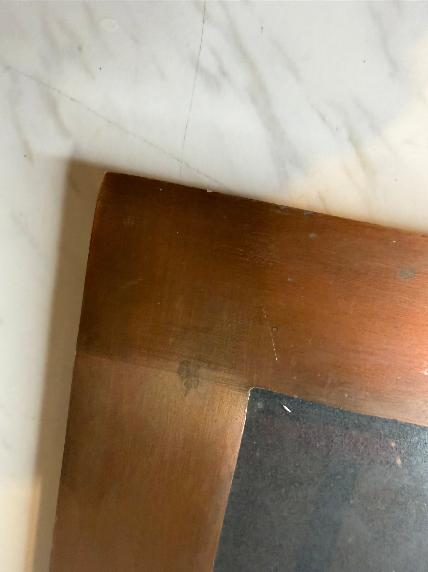 Solid Copper 5×7 Picture Frame — Heavy, Non-Magnetic, Custom-Fit Glass
