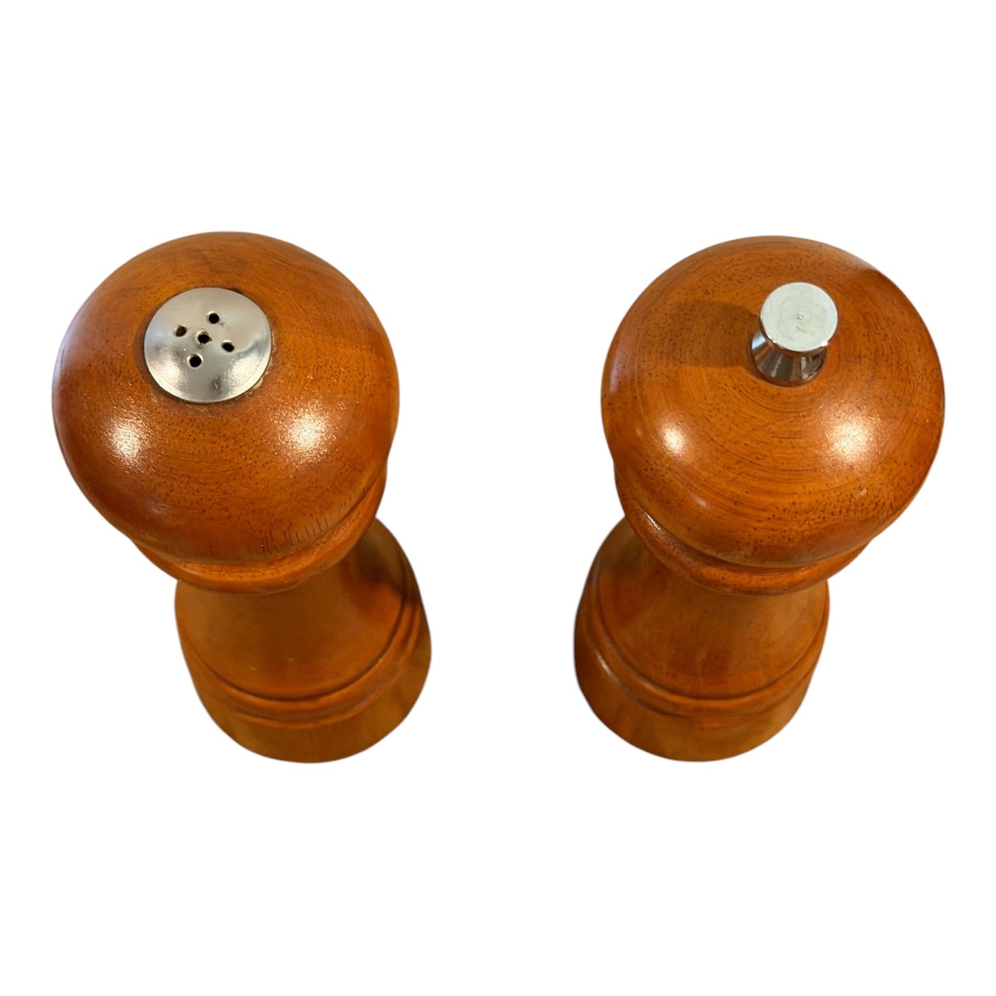 Mr. Dudley Wooden Vintage Salt Shaker & Pepper Mill Set – Walnut Finish – 7”