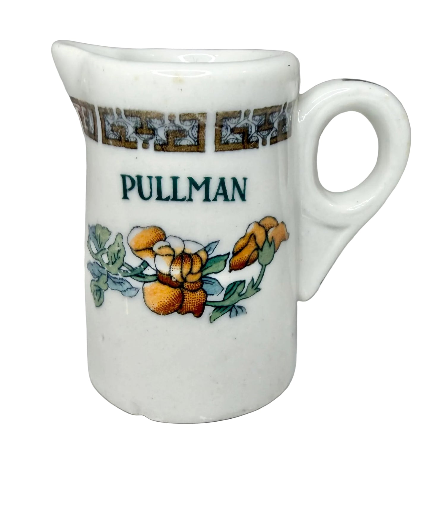 Rare Vintage Pullman Railroad Indian Tree Creamer | Authentic Railroad Dining Car China | 1930’s