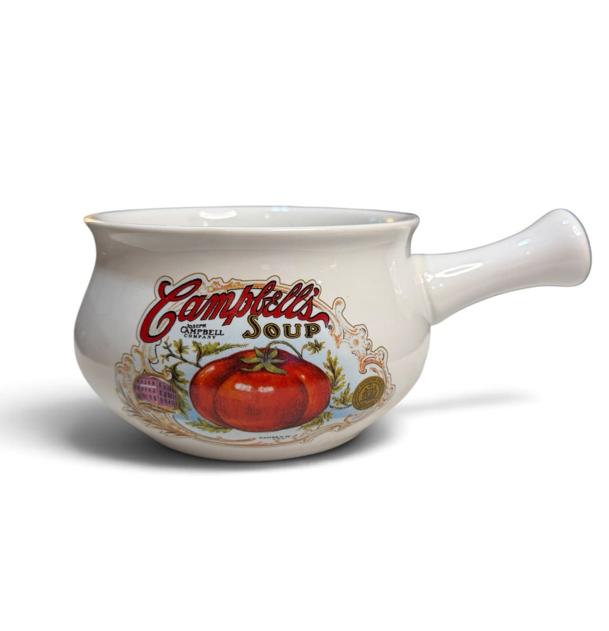 Campbell’s Soup Vintage Ceramic Handled Crock Bowl – Beefsteak Tomato Design