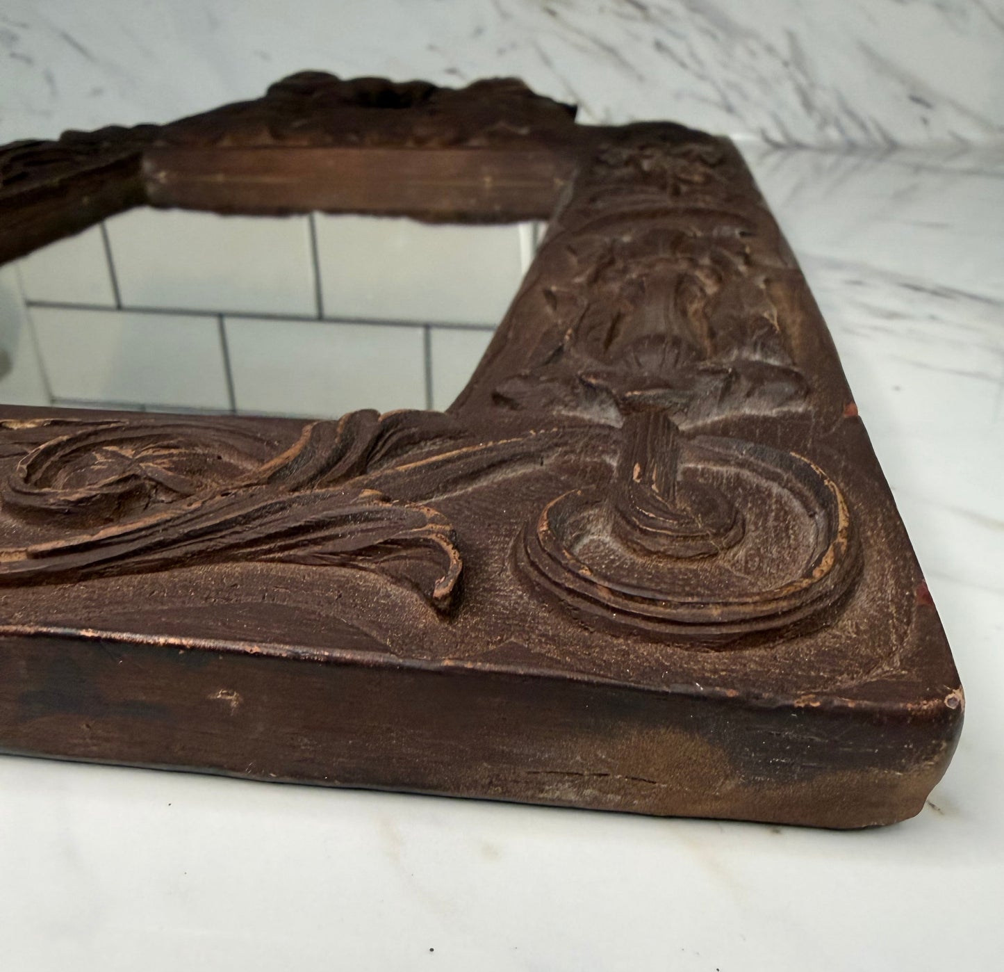 Vintage Gargoyles Studio Ornate Wall Mirror – Mermaids & Cherubs - Antique Reproduction